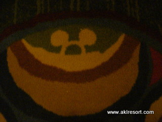 Hidden Mickey in DVC carpeting 1